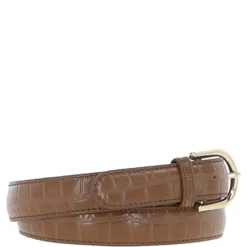 Women's Croc Print Leather Belt With Gold Metal Pin Buckle Tan: C-99 -Default Template 2 womens croc print leather belt with gold metal pin buckle tan c 99 p7211 26593 image