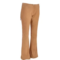 Women's Flared 60's Suede Leather Jeans Beige Suede : Flared 3587 -Default Template 2 womens flared 60s suede leather jeans beige suede flared 3587 p3327 14623 image