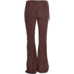 Women's Flared 60's Suede Leather Jeans Brown Suede : Flared 3587 -Default Template 2 womens flared 60s suede leather jeans brown suede flared 3587 p3328 14626 image