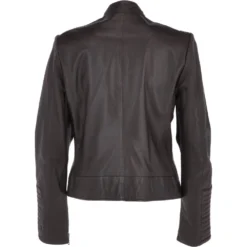 Women's Leather Biker Jacket Brown : Tavira -Default Template 2 womens leather biker jacket brown tavira p3282 14328 image