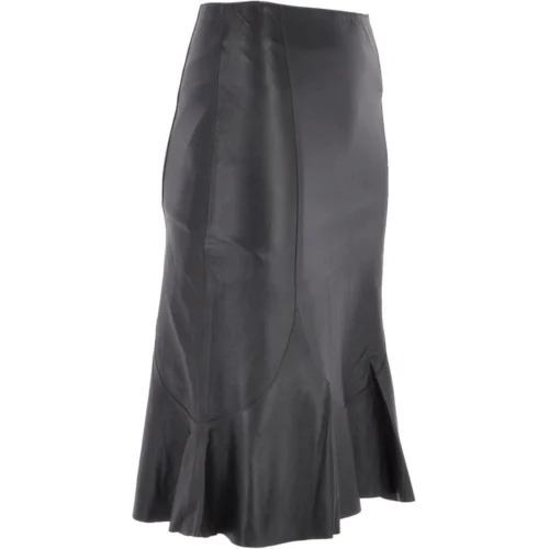 Women's Leather Fish Tail Skirt Black : FT Skirt -The Bridge Store womens leather fish tail skirt black ft skirt p3333 14611 image