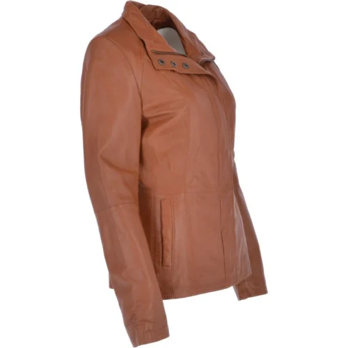 Womens Leather Jacket Tan/ Nap : Juliet 9 Womens Leather Jacket Tan/ Nap : Juliet -The Bridge Store womens leather jacket tan nap juliet p3265 14248 image
