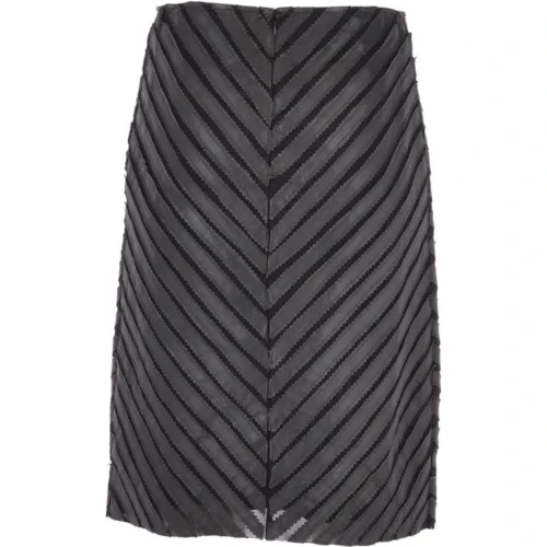 Women's Long 23.5 Inch Leather Skirt Black : Lycra Skirt -The Bridge Store womens long 23 5 inch leather skirt black lycra skirt p3334 14606 image