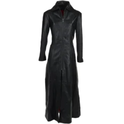 Womens Long Length Gothic Coat Black/nap : Lucine