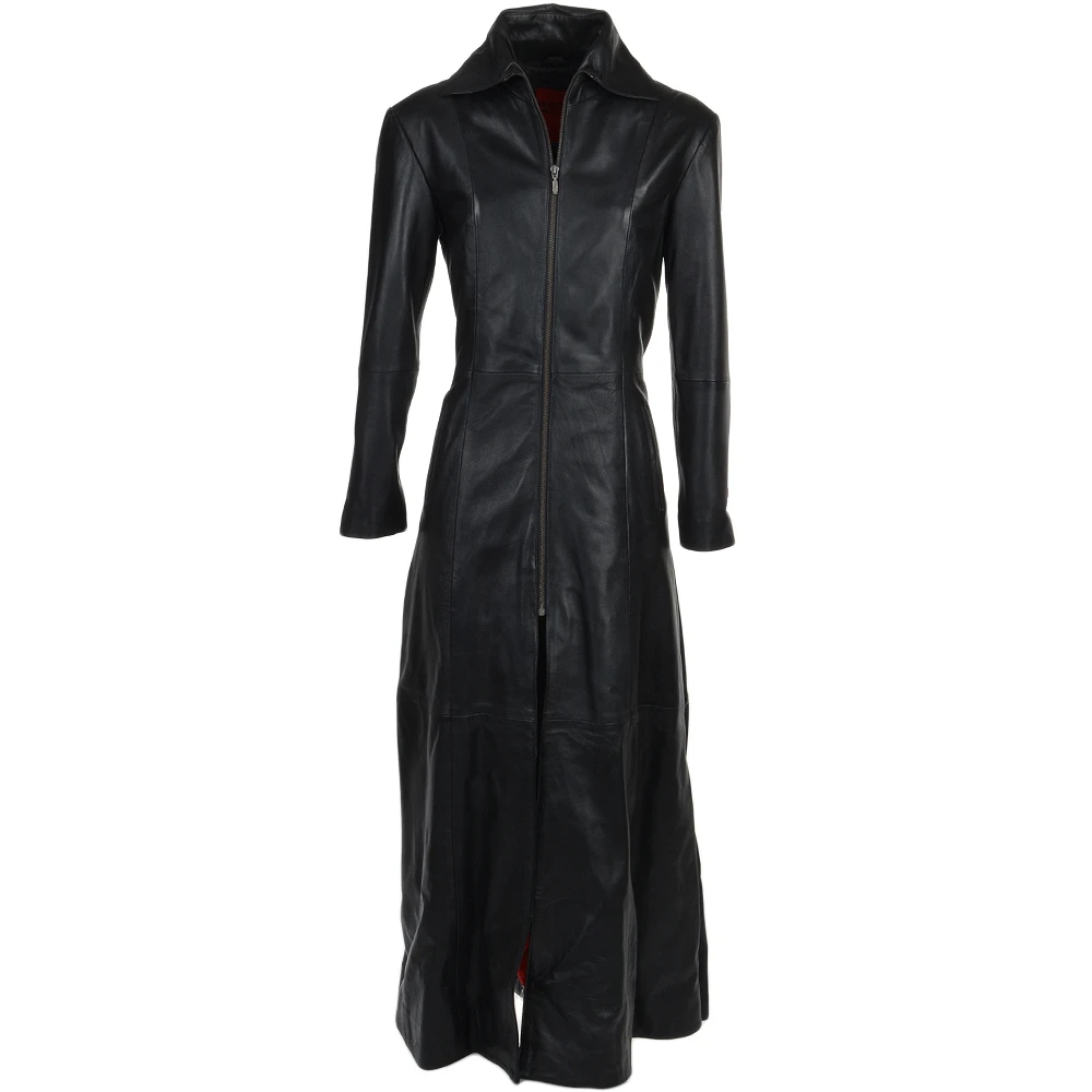 Womens Long Length Gothic Coat Black/nap : Lucine 3 Womens Long Length Gothic Coat Black/nap : Lucine