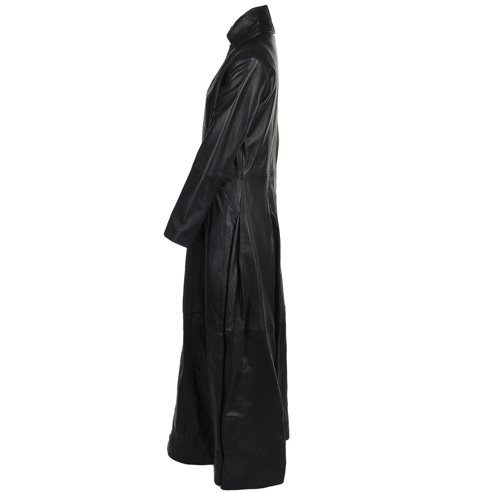 Womens Long Length Gothic Coat Black/nap : Lucine 4 Womens Long Length Gothic Coat Black/nap : Lucine - Image 2