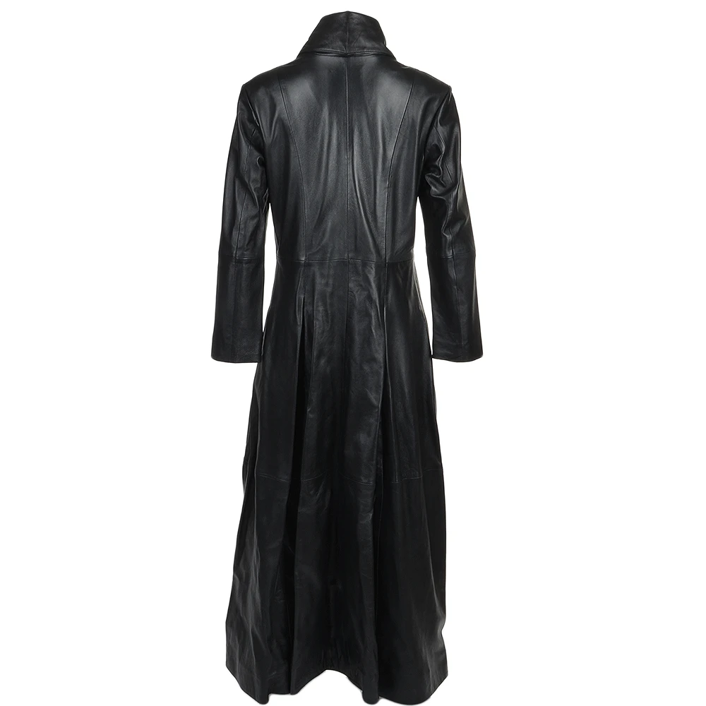 Womens Long Length Gothic Coat Black/nap : Lucine 5 Womens Long Length Gothic Coat Black/nap : Lucine - Image 3