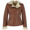 Womens Luxury Shearling Jacket Tan: Alayna -Default Template 2 womens luxury shearling jacket tan alayna p3886 21720 image