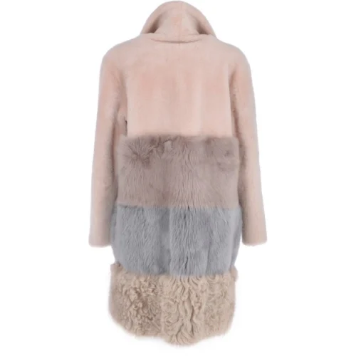 Womens Luxury Sheepskin Coat Baby Pink/multi : Shona 8 Womens Luxury Sheepskin Coat Baby Pink/multi : Shona -The Bridge Store womens luxury sheepskin coat baby pink multi shona p3433 15027 image