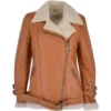 Womens Luxury Side Zip Sheepskin Pilot Jacket Tan : Caitlin -Default Template 2 womens luxury side zip sheepskin pilot jacket tan caitlin p3223 14229 image