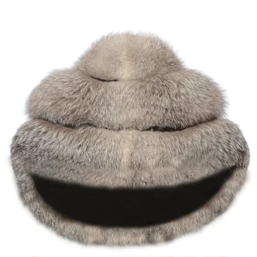 Womens Natural Fox Collar : 090 Frost -The Bridge Store womens natural fox collar 090 frost p244 1104 image