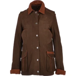 Women's Nubuck Leather Jacket Olive/Nub: Aidan