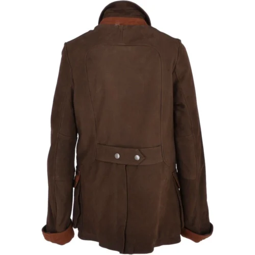 Women's Nubuck Leather Jacket Olive/Nub: Aidan -The Bridge Store womens nubuck leather jacket olive nub aidan p3259 14264 image