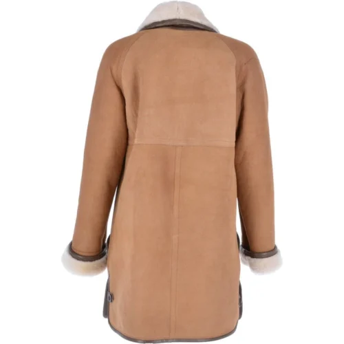 Women's Sheepskin Coat Biscuit Tan : Florence 8 Women's Sheepskin Coat Biscuit Tan : Florence -The Bridge Store womens sheepskin coat biscuit tan florence p3022 13339 image