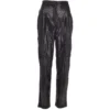 Womens Snake Print Leather Trousers Black/croc: 766 -Default Template 2 womens snake print leather trousers black croc 766 p3331 14636 image