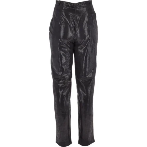 Womens Snake Print Leather Trousers Black/croc: 766 8 Womens Snake Print Leather Trousers Black/croc: 766 -The Bridge Store womens snake print leather trousers black croc 766 p3331 14638 image