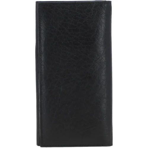 Women's Vintage Wash Large 12 Card Leather Purse Black : G-43 -The Bridge Store womens vintage wash large 12 card leather purse black g 43 p4077 17442 image