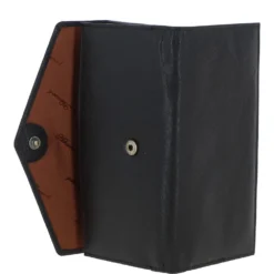 Women's Vintage Wash Large 12 Card Leather Purse Black : G-43 -Default Template 2 womens vintage wash large 12 card leather purse black g 43 p4077 17443 image