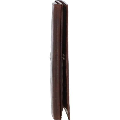 Women's Vintage Wash Large 12 Card Leather Purse Brandy : G-43 -The Bridge Store womens vintage wash large 12 card leather purse brandy g 43 p4078 17446 image